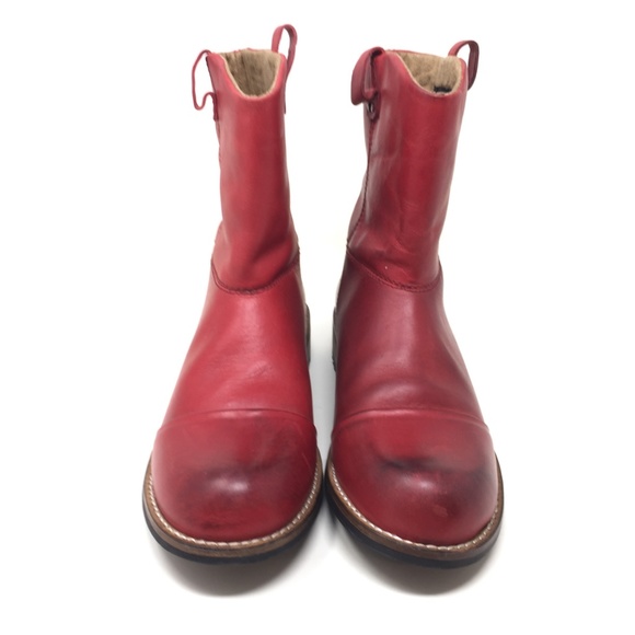 Kodiak Red Leather Winter Boots Women's Sz 7-7.5 - Picture 3 of 8